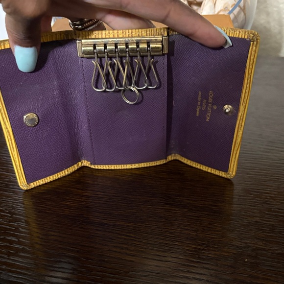 Louis Vuitton Epi Leather 6-Key Holder - Yellow with Purple Interior - Picture 3 of 8